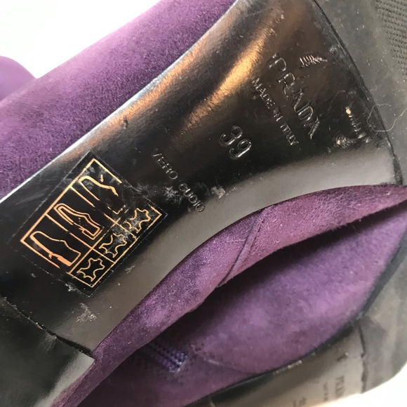 Prada Suede Knee High Boots - Picture 7 of 7